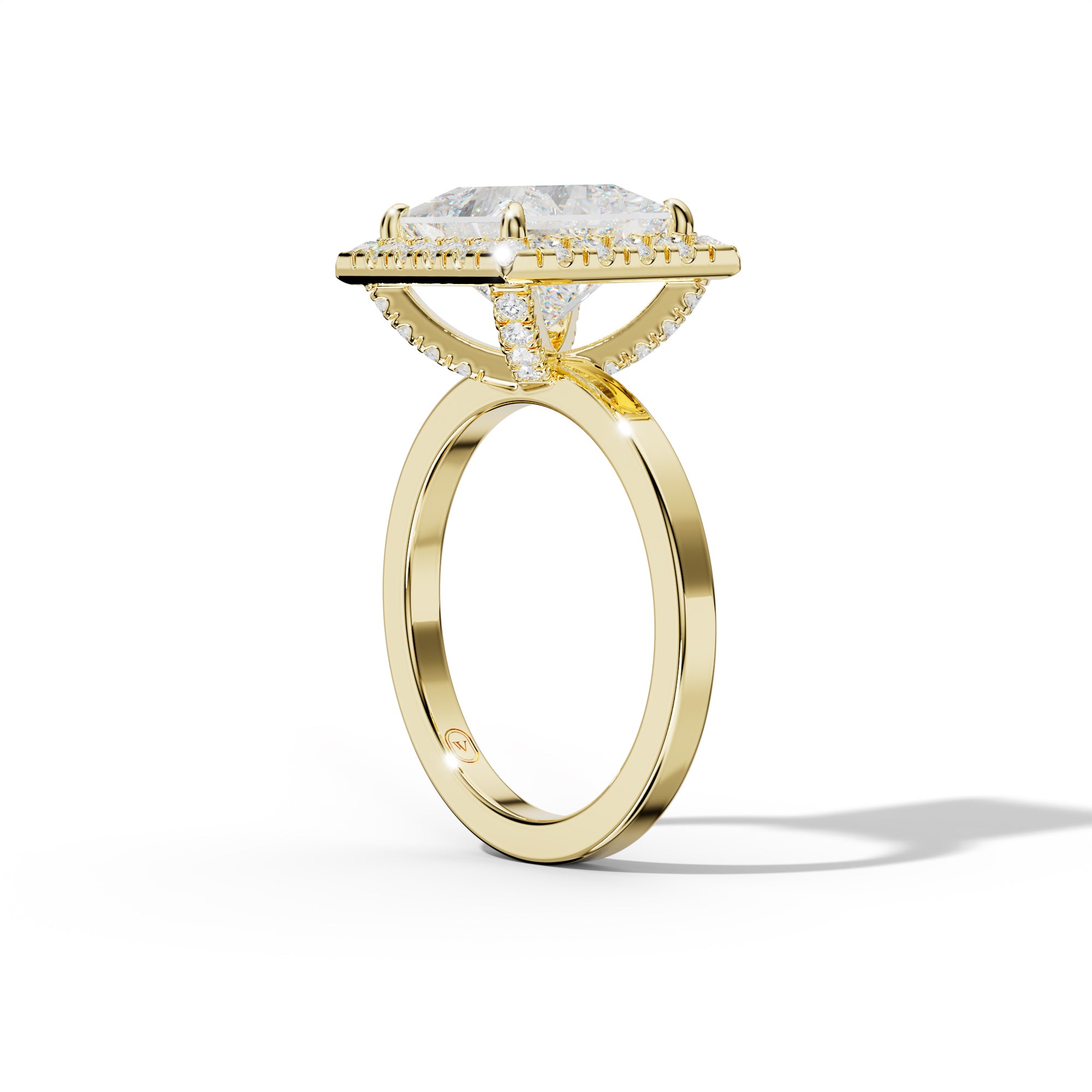 Lila Princess Cut Engagement Ring